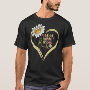 Mama Mummy Mum Bruh Mummy Flower Decoration 3 T-Shirt