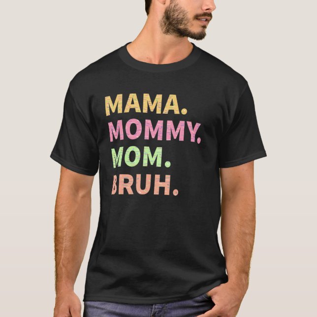Mama Mummy Mum Rainbow Sprinkles Mother's Day 2022 T-Shirt (Front)