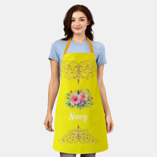 Mama — My First Home Mother & Daughter Floral Tr Apron