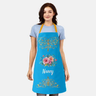 Mama — My First Home Mother & Daughter Floral Tr Apron