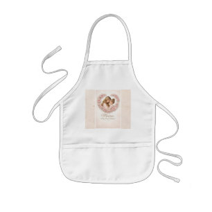 Mama — My First Home   Mother & Daughter Floral Tr Kids Apron