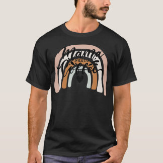 Mama Needs Coffee Boho Rainbow Mum Life Mother's T-Shirt