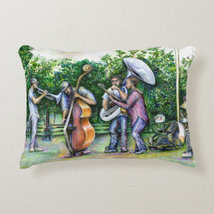 Mama Never Warned Me about Tuba Players Decorative Cushion