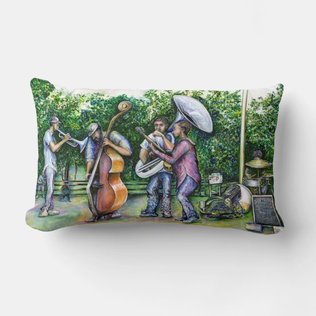 Mama Never Warned Me about Tuba Players Lumbar Cushion (Front)