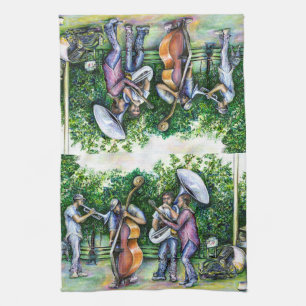Mama Never Warned Me About Tuba Players Tea Towel