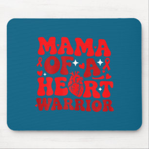 Mama Of A Heart Warrior Chd Awareness Heart Diseas Mouse Pad