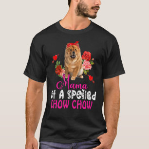 Mama Of A Spoiled Chow Chow Cute Chow Chow Bow Tie T-Shirt