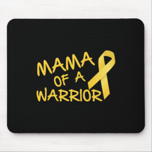 Mama Of A Warrior Childhood Cancer Awareness 1 Mouse Pad