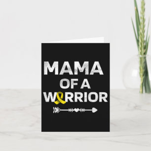 Mama Of A Warrior Dipg Awareness Childhood Cancer Card