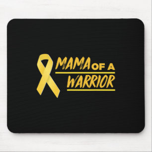 Mama Of A Warrior Mum Childhood Cancer Awareness Mouse Pad