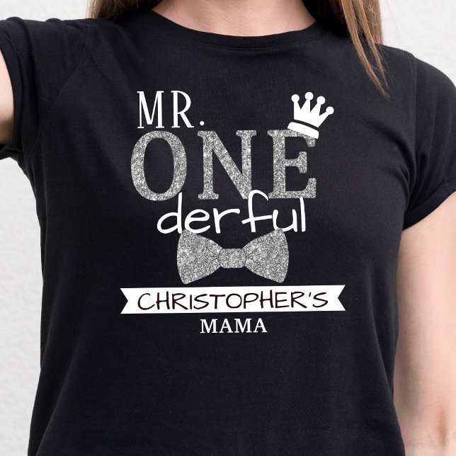 Mama Of Mr. ONEderful | Parents 1st Birthday T-Shirt (Creator Uploaded)