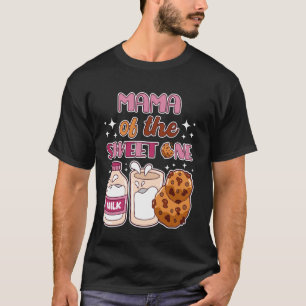 Mama of Sweet One Cookies and Milk 1st Birthday Pa T-Shirt