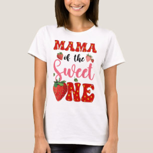 Mama Of Sweet One Strawberry Frist 1st Birthday Gi T-Shirt