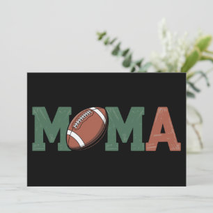 Mama of the 1 Year old Football 1st Year Birthday  Holiday Card