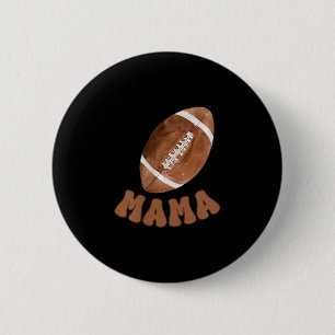 Mama Of The 1 Year Old Football First Birthday Boy 6 Cm Round Badge