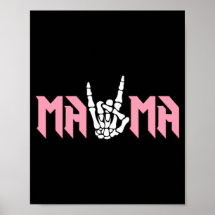 Mama Of The Bad Two The Bone Birthday 2 Years Old Poster