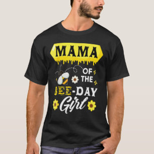 Mama Of The Bee Birthday Girl Family Matching Hive T-Shirt