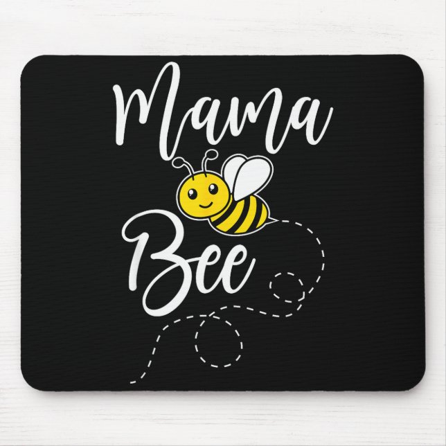 Mama Of The Bee Day Girl Hive Family Matching Birt Mouse Pad (Front)