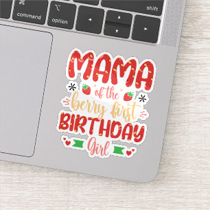 Mama Of The Berry Birthday Sweet Mum Strawberries