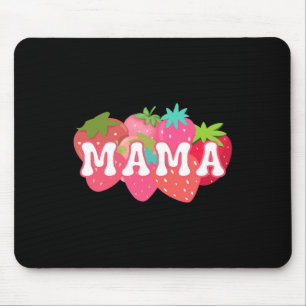 Mama Of The Berry First Birthday Strawberry Matchi Mouse Pad