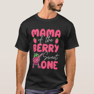 Mama Of The Berry Sweet One Strawberry 1st Birthda T-Shirt
