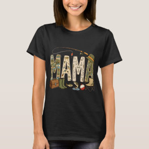 Mama Of The Big One Fishing First Birthday Retro T-Shirt