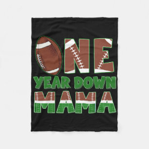 Mama Of The Birthday Boy 1st Year Down Birthday Fo Fleece Blanket
