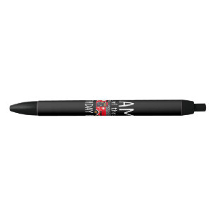Mama of the Birthday Boy Fire Truck Firefighter Fa Black Ink Pen