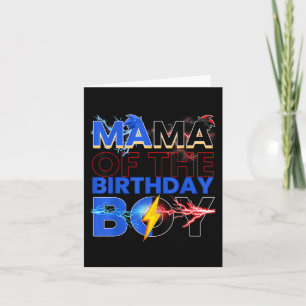 Mama Of The Birthday Boy Hedgehog Family Party Dec Card
