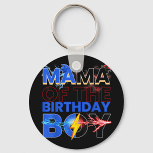 Mama Of The Birthday Boy Hedgehog Family Party Dec Key Ring