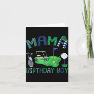 Mama of The Birthday Boy Hole in One Golf Lover Card
