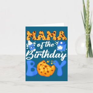 Mama Of The Birthday Boy Milk And Cookies 1st Birt Card