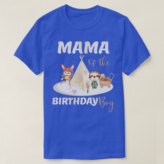 Mama Of The Birthday Boy T-Shirt (Design Front)