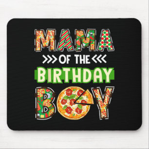 Mama of the boy birthday boy pizza lover party mouse pad