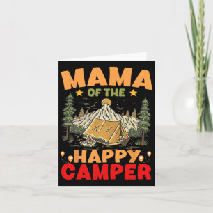 Mama Of The Happy Camper First Birthday Camping Fa Card