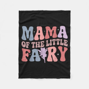Mama of the little fairy first birthday girl famil fleece blanket