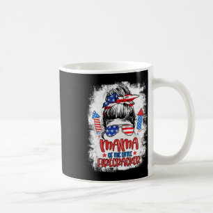 Mama Of The Little Firecracker 4th Of July Birthda Coffee Mug