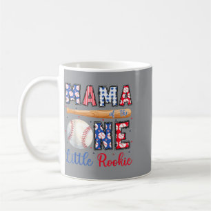 Mama Of The One Little Rookie Baseball 1st Coffee Mug