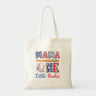 Mama Of The One Little Rookie Baseball 1st Tote Bag