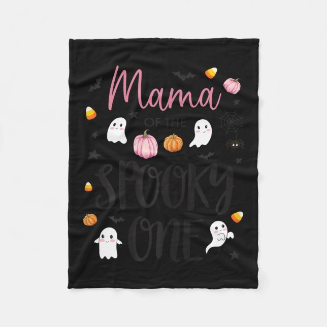 Mama Of The Soky One Girl 1st Birthday Nk Hallowee Fleece Blanket (Front)