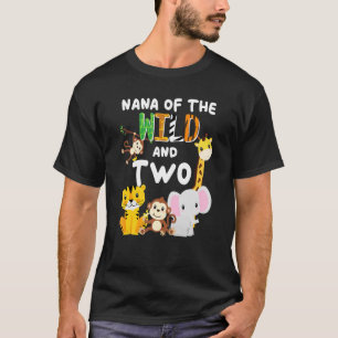 Mama Of The Wild And Two Zoo Birthday Safari T-Shirt