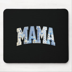 Mama Patchwork Mummy Flower Happy Mothers Day Mum Mouse Pad