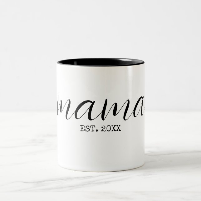 Mama Personalised Two-Tone Coffee Mug (Center)