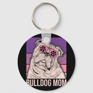 Mama Pet Owner Animal Lover Outfit English Bulldog Key Ring