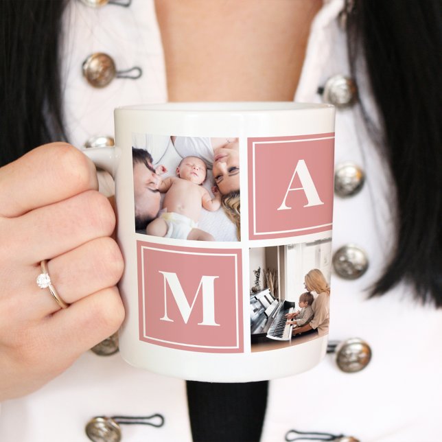 Mama Photo Collage Custom Giant Coffee Mug (Creator Uploaded)