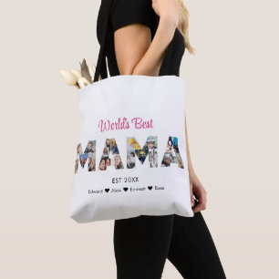 Mama Photo Collage Mother's Day Mum Birthday Tote Bag