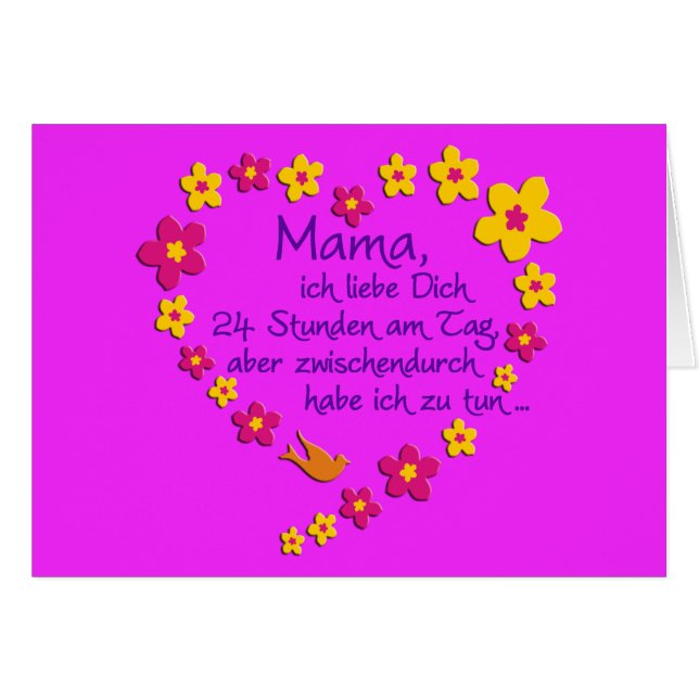 Mama / pink BG (Front Horizontal)
