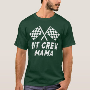 Mama Pit Crew Birthday Party Costume For Race Part T-Shirt