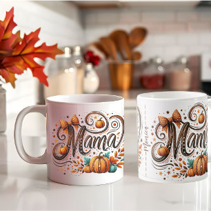 Mama Pumpkin Fall Thanksgiving name Coffee Mug