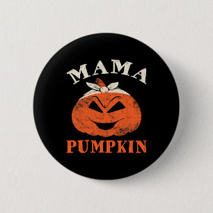 Mama Pumpkin Matching Family Halloween Thanksgivin 6 Cm Round Badge